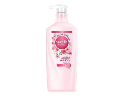 SUNSILK Natural Shine And Soft Shampoo Sakura And Raspberry 450ml