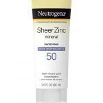NEUTROGENA SHEER ZINC MINERAL FACE SUNSCREEN LOTION WITH BROAD SPECTRUM SPF 50 – 88ML