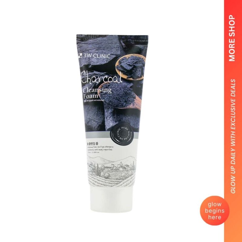 3W Clinic Charcoal Cleansing Foam 100ml