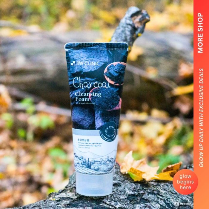 3W Clinic Charcoal Cleansing Foam 100ml