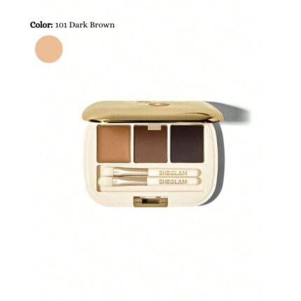 SheGlam: Full-Filled Eyebrow Palette-101 Dark Brown