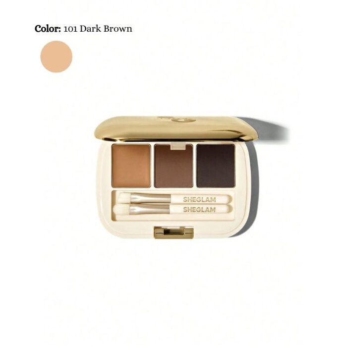 SheGlam: Full-Filled Eyebrow Palette-101 Dark Brown