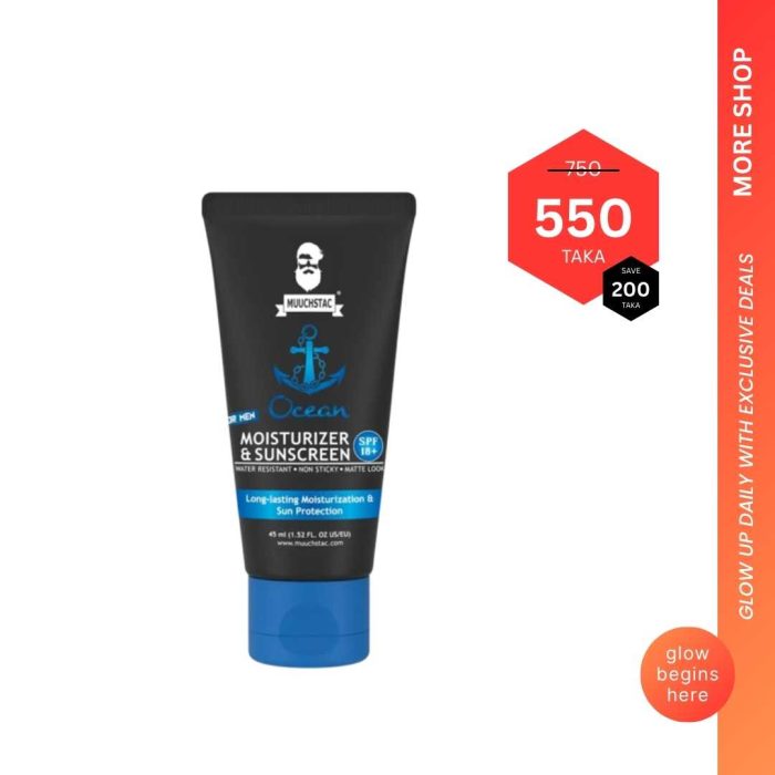 Muuchstac Ocean Moisturizer & Sunscreen 45ml SPF 18+ 45ml