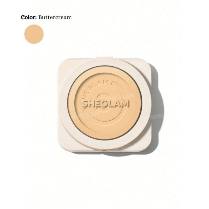 SheGlam: Skin focus high coverage powder foundation-Buttercream
