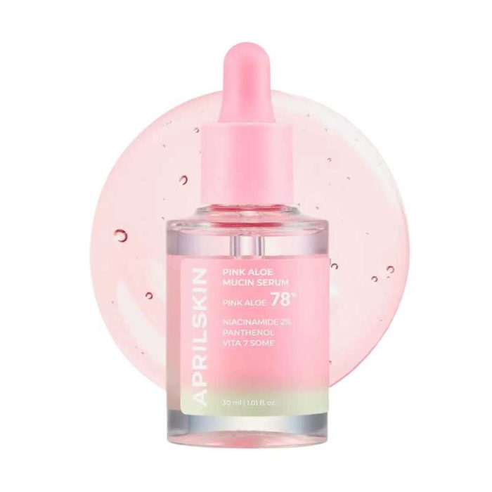 April Skin PINK ALOE MUCIN SERUM_30ML