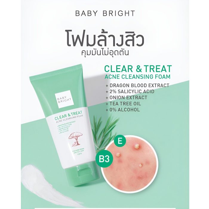 Baby Bright Clear & Treat face wash used for male/female - 120 gm - Image 2