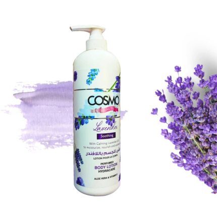 Cosmo Beaute Soothing Lavender Perfumed Body Lotion with Aloe Vera and Vitamin-E 1000ml