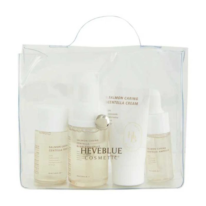 HEVEBLUE Salmon Caring Centella Special Travel Kit (4 PCS)